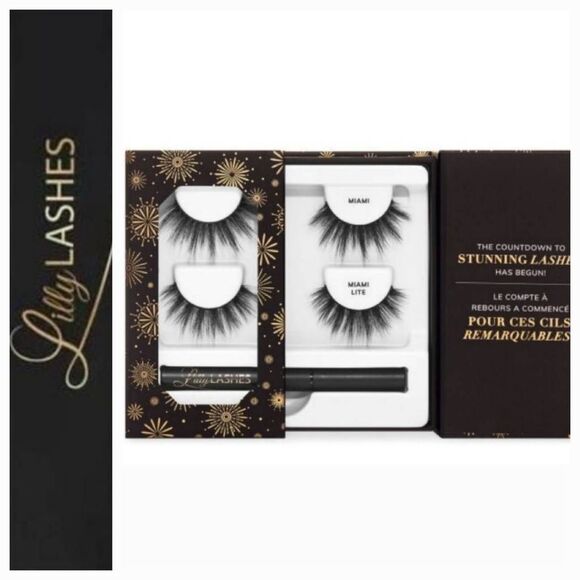 Lilly Lashes Midnight In Miami Faux Mink Lash Set